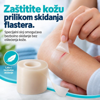 Hidrogel flaster rolna 5 cm x 3 m - prilagodljiva zaštita rana