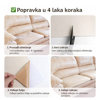Leather Cover Fix - samolepljiva obnova kožnog nameštaja  60cm × 200cm