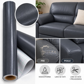Leather Cover Fix - samolepljiva obnova kožnog nameštaja  60cm × 200cm