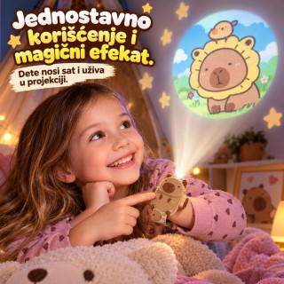 Kapibara Projektor - Dečiji Digitalni Sat sa 24 Projekcije Patrolnih Šapa