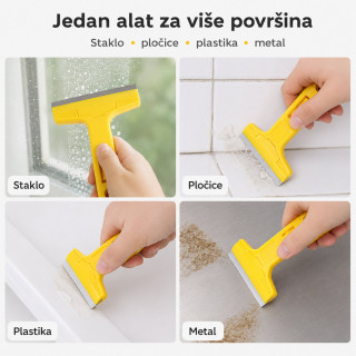 Strugač špatula za nalepnice, lepak i glatke površine