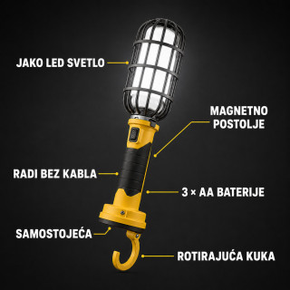Prenosiva LED radna lampa sa magnetom i kukom – Handy Light