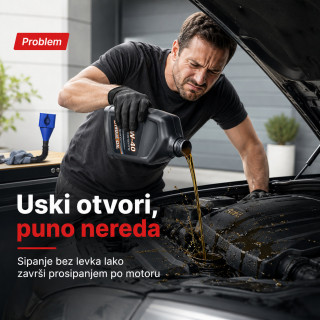 Fleksibilni levak za auto, ulje i gorivo – sipanje bez prosipanja