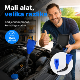 Fleksibilni levak za auto, ulje i gorivo – sipanje bez prosipanja