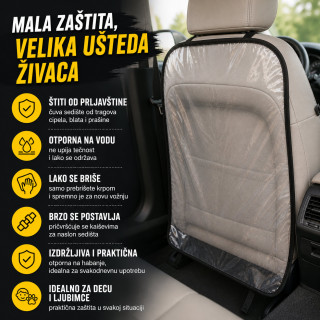 Zaštita za naslon auto sedišta od prljavih dečijih nogu