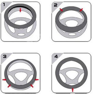 Wheel Cover - Zaštita za volan u braon boji