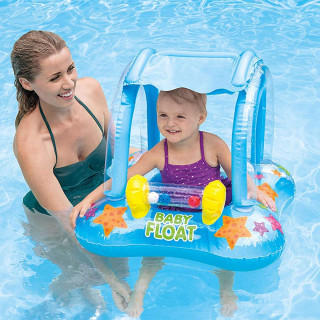 Blue Baby Boat - Zabavni plavi šlauf sa krovom za mališane 