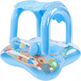 Blue Baby Boat - Zabavni plavi šlauf sa krovom za mališane 