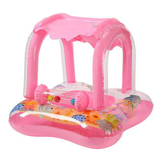 Pink Baby Boat - Zabavni roze šlauf  sa krovom za mališane 