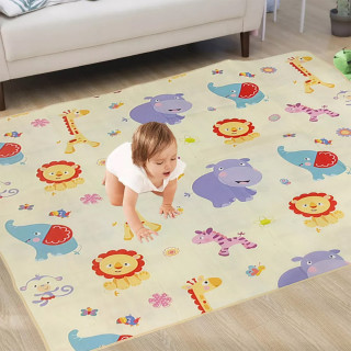 Baby play mat - dvostrana podna prostirka za bebe u poklon pakovanju 180x150cm