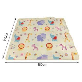 Baby play mat - dvostrana podna prostirka za bebe u poklon pakovanju 180x150cm