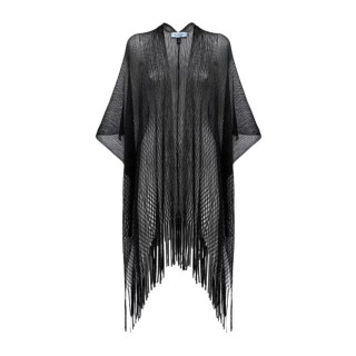 Black BIKINI COVER UP - Ogrtač za plažu u crnoj boji