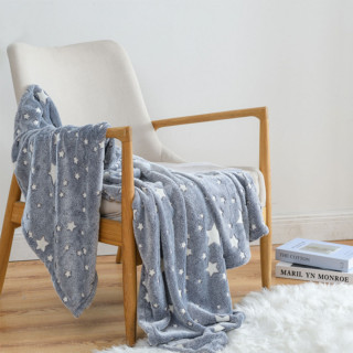 Gray Star Blanket - Sivo ćebe sa svetlećim zvezdama