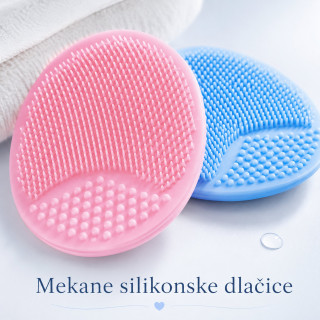 Set 2 silikonske četkice za bebinu glavicu – nežno kupanje i temenjača