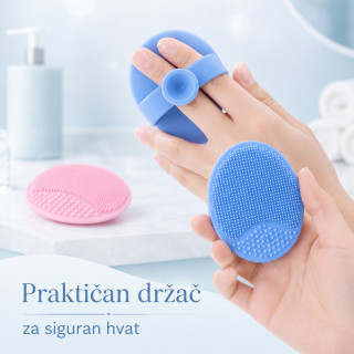 Set 2 silikonske četkice za bebinu glavicu – nežno kupanje i temenjača
