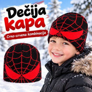 Dečija kapa sa dezenom Spajdermena