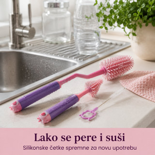 Praktični set za pranje flašica i čaša – za svaki ugao koji sunđer ne može da dohvati