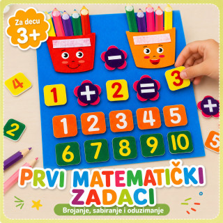 Montesori edukativna tabla od filca za učenje matematike