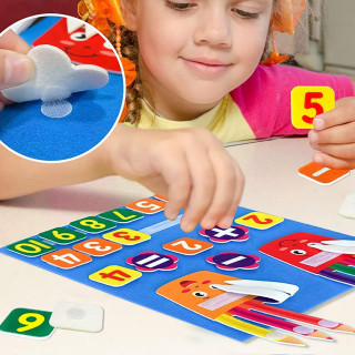 Early education -  tabla od filca za učenje matematike