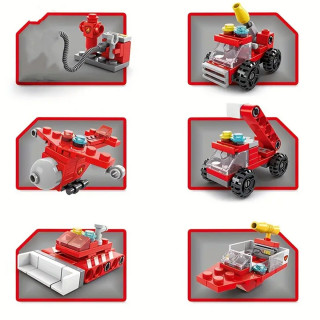 Vatrogasna avantura - 6u1 set sklopivih vozila