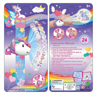 Unicorn digitalni sat sa projektorom - oblik jednoroga