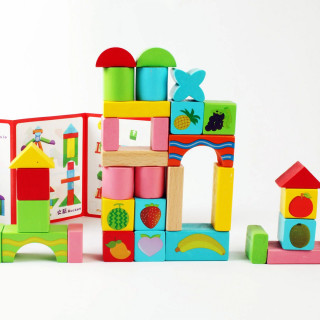 Fruit blocks - Drvene kocke sa dezenom voćkica