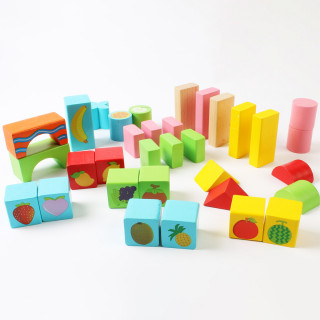 Fruit blocks - Drvene kocke sa dezenom voćkica