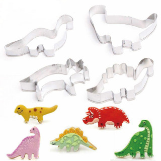 Dino mould - Set od 4 kalupa za testo u obliku dinosaurusa