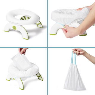 Go Potty 2 in 1- Sklopiva i prenosiva adapter noša 