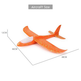 Svetleći Avion BIG 48 cm - Izrađen od specijalne pene koji se ručno baca