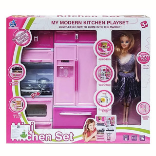 Kitchen playset - Moderan kuhinjski set sa lutkom