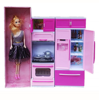 Kitchen playset - Moderan kuhinjski set sa lutkom