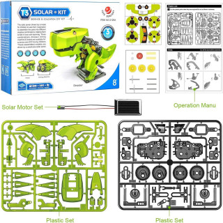 Transformers dinosaurus - 3u1 edukativna solarna igračka