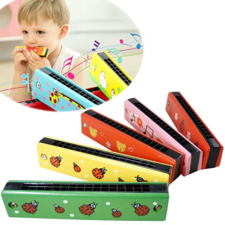 Cartoon Baby - Drvena usna harmonika za decu