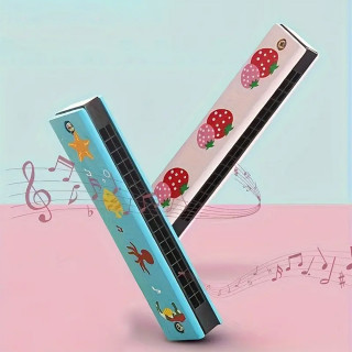 Cartoon Baby - Drvena usna harmonika za decu