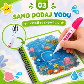 Magična vodena bojanka za decu – boji samo vodom