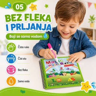 Magična vodena bojanka za decu – boji samo vodom
