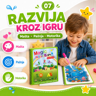 Magična vodena bojanka za decu – boji samo vodom