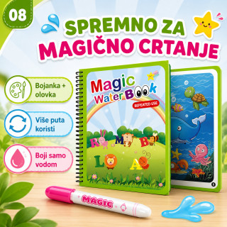 Magična vodena bojanka za decu – boji samo vodom