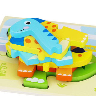 3D Dino kreativne drvene puzle razigranih motiva i boja