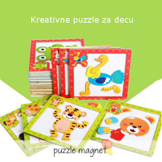  Magnetic puzzle - Kreativne magnetne puzzle za decu 