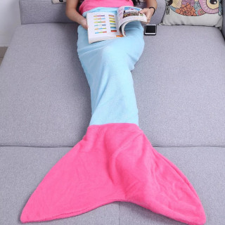 Mermaid Blanket - Plišano Sirena ćebe roze-plavo