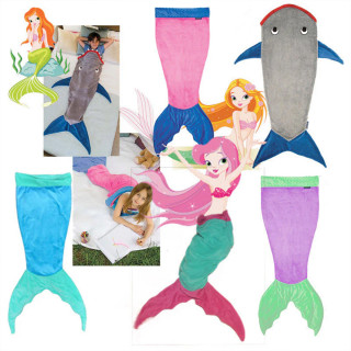 Mermaid Blanket - Plišano Sirena ćebe roze-plavo