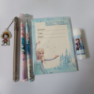 Dečiji set za pisanje - Notes, olovke i lepak