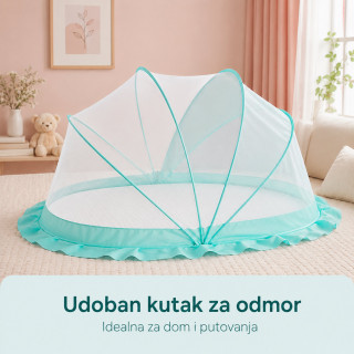 Zaštitna mrežica protiv komaraca za bebe – za kolica, krevetac i kolevku