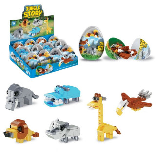 Jungle story - kockice u jajetu za sklapanje životinje iznenađenja