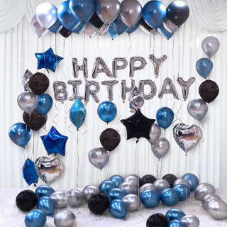 Blue balloons - Dekorativni rodjendanski baloni