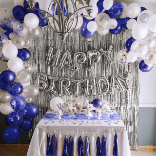 Blue balloons - Dekorativni rodjendanski baloni