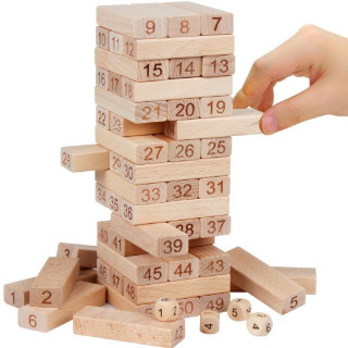 Mini Jenga drveni toranj - društvena igra