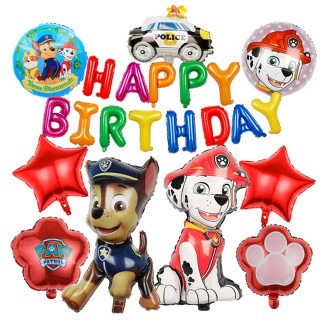 Patrolne Šape balon za dečije rođendane i proslave - Crvena šapa